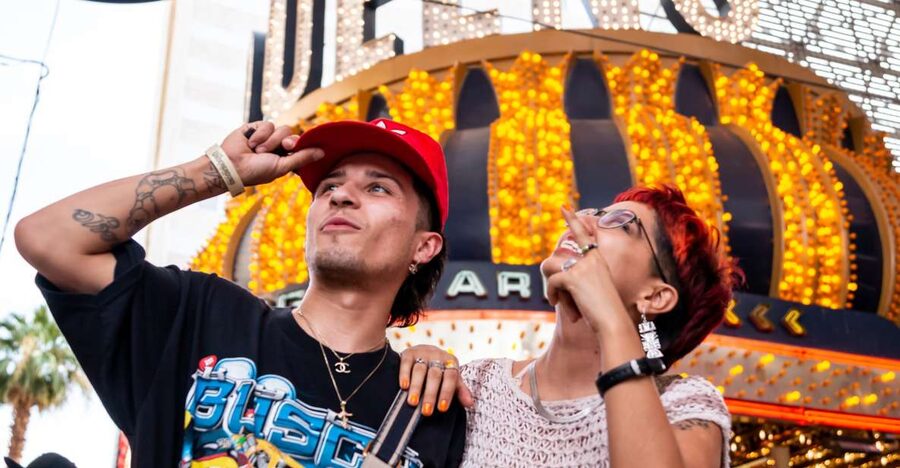 Las Vegas: Fremont Street Experience & Downtown Walking Tour - Leaving the canopy for East Fremont