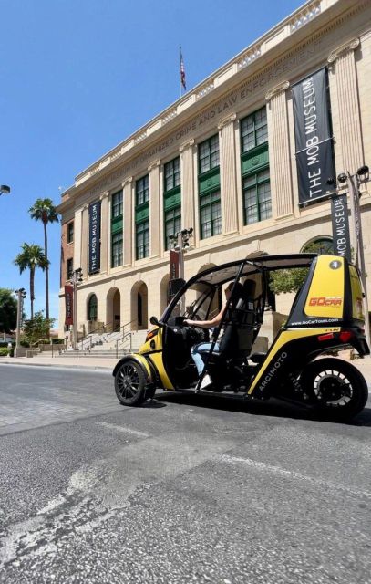 Las Vegas: GoCar Mob History Audio Tour & Mob Museum Ticket - Taking the wheel in downtown Las Vegas