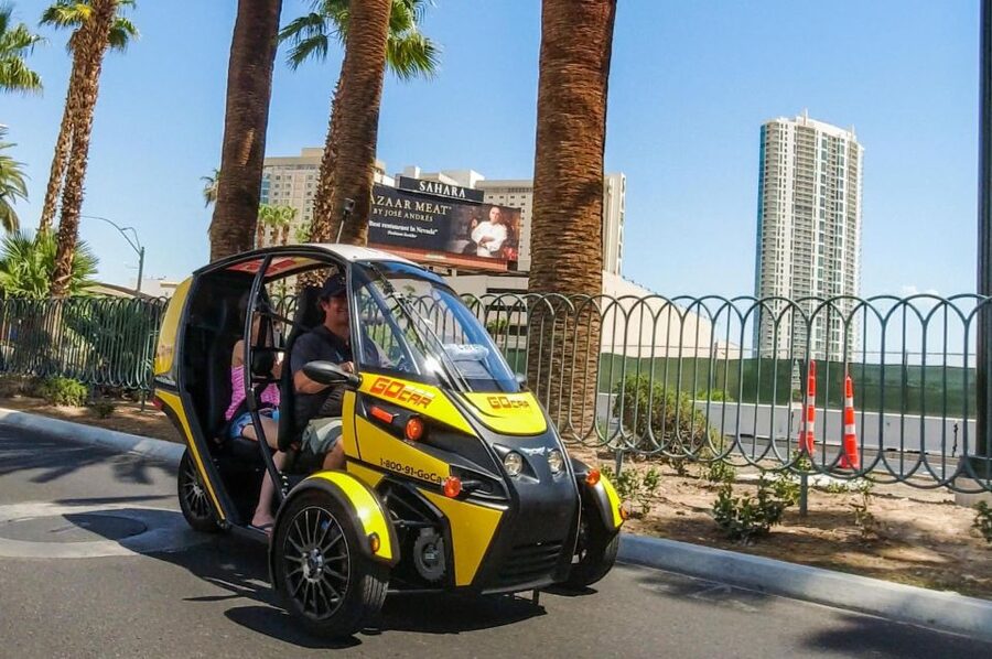 Las Vegas: GoCar Mob History Audio Tour & Mob Museum Ticket - A short stop at the Neon Museum area