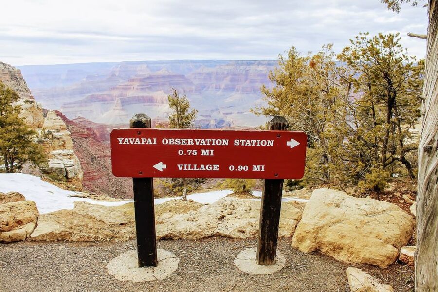 Las Vegas: Grand Canyon National Park South Rim Guided Tour - Bright Angel Lodge and the Trail of Time
