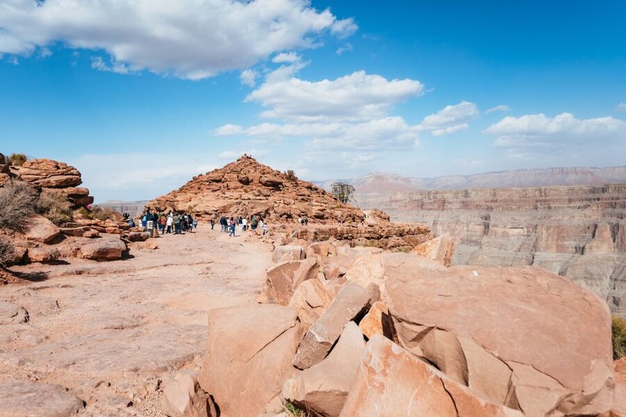 Las Vegas: Grand Canyon West & Hoover Dam Tour + Breakfast - Guano Point and the best walk of the day