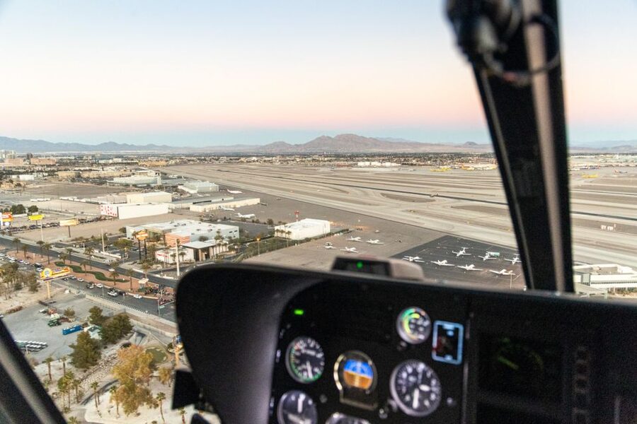 Las Vegas: Helicopter Night Flight over the Strip - A short route with a long list of landmarks
