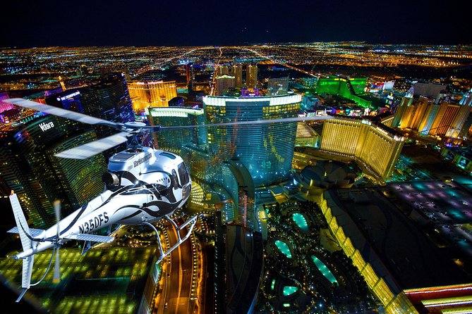 Las Vegas Helicopter Night Strip Flight Tour with Optional Dinner - Key points to know before booking