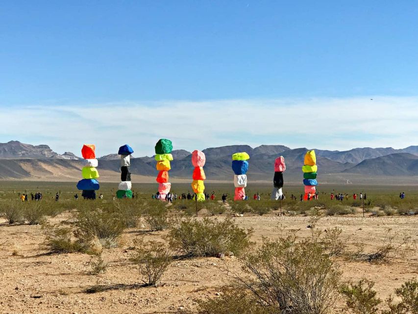 Las Vegas: Mojave Desert, 7 Magic Mountains, Vegas Sign Tour - Leaving Las Vegas by van