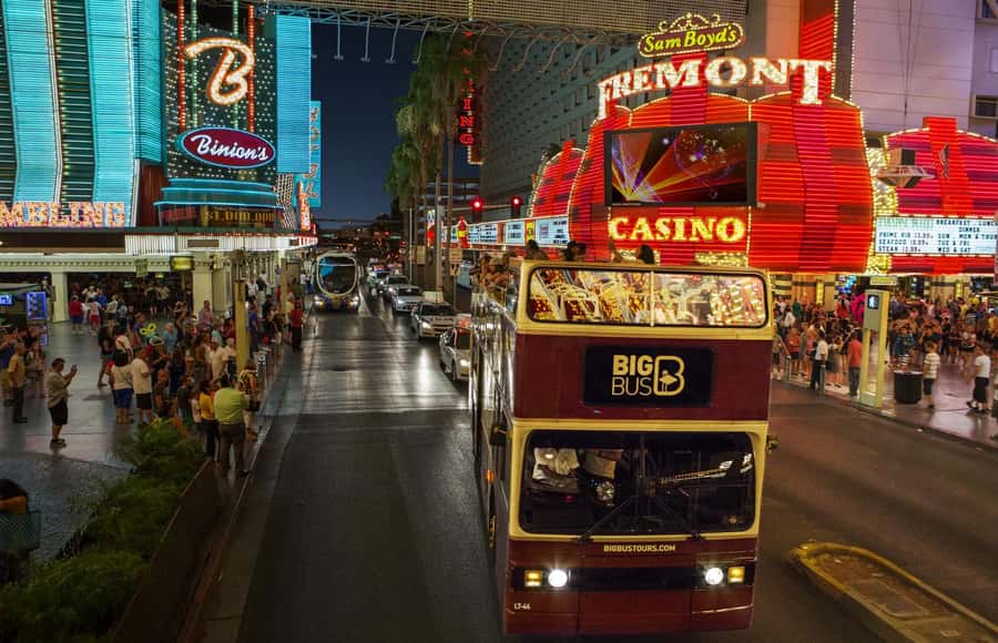 Las Vegas: Neon Museum Experience & Vegas Open-Top Bus Tour - The Strip from the open top deck