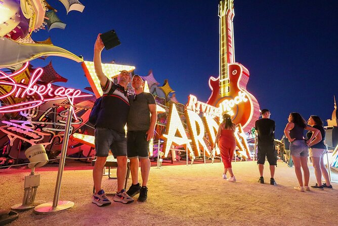Las Vegas: Neon Museum Night Experience and Open-Top Bus Tour - The Welcome to Fabulous Las Vegas sign