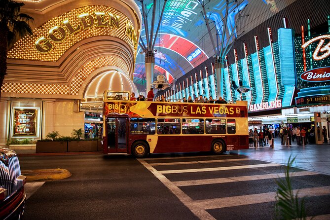 Las Vegas: Neon Museum Night Experience and Open-Top Bus Tour - Fremont Street and downtown Las Vegas