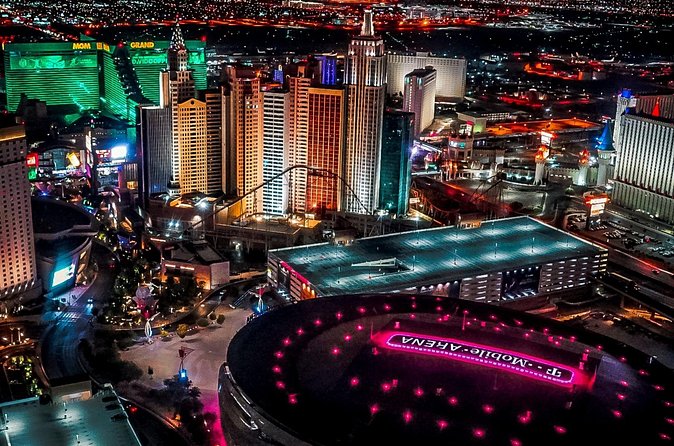 Las Vegas Night Flight by Helicopter with Neon Museum Admission - Brilliant! in the North Boneyard