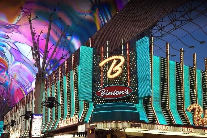 Las Vegas Night Tour High Roller Wheel Ride Guided Tour Option - The Bellagio fountains after sunset