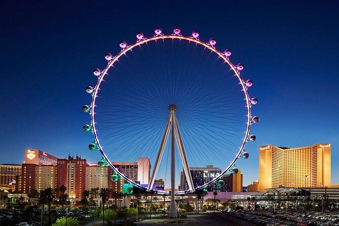 Las Vegas Night Tour High Roller Wheel Ride Guided Tour Option - Bellagio’s seasonal flowers and chocolate fountain