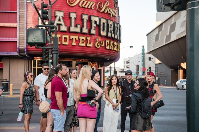 Las Vegas Night Tour Soiree-Burlesque, Cocktails, Keepsake Flask - El Cortez, Bugsy Siegel, and an original room