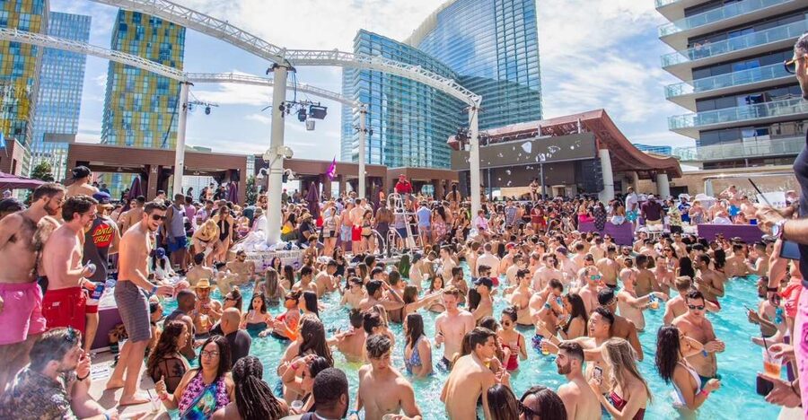 Las Vegas: Party Bus Day Club Tour with Drinks & Club Entry - The open-bar party bus is part of the attraction