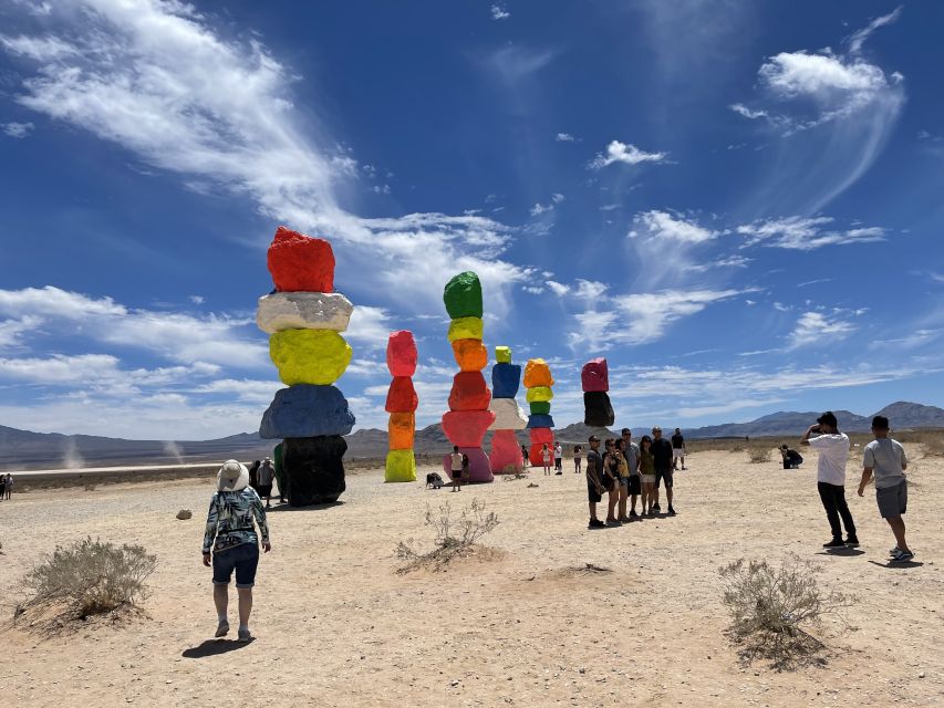 Las Vegas: Private 7 Magic Mountains and Vegas Sign Car Trip - Seven Magic Mountains brings color to the Mojave