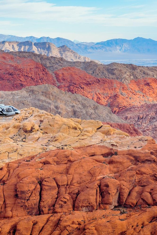 Las Vegas: Red Rock Canyon and Vegas Strip Helicopter Tour - Red Rock Canyon from above