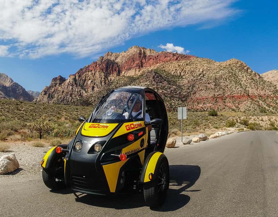 Las Vegas: Red Rock Canyon Ticket and Audio Tour in a GoCar - Driving from Las Vegas toward Red Rock Canyon