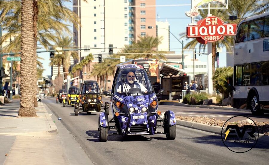 Las Vegas: Self-Drive Strip Tour in an Electric EVR car - Starting at the Welcome to Fabulous Las Vegas Sign