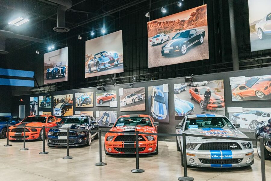 Las Vegas: Shelby, Counts Kustoms & WelderUp Car Garage Tour - The Welcome sign photo stop