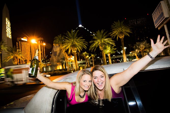 Las Vegas Strip by Super Stretch Limo with Personal Photographer - Welcome to Fabulous Las Vegas sign