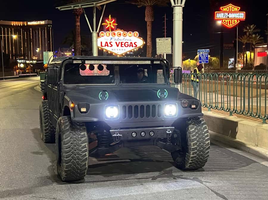 Las Vegas Strip Sightseeing Tour in a Military Hummer - The Welcome to Fabulous Las Vegas sign