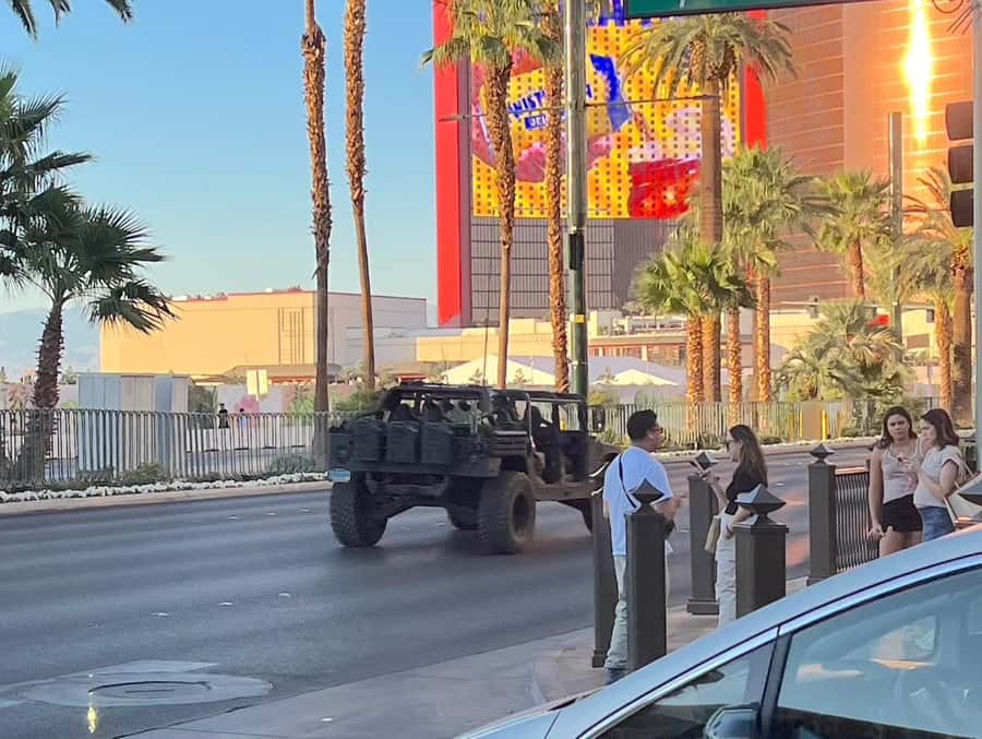 Las Vegas Strip Sightseeing Tour in a Military Hummer - Seeing the Strip from an open-air Hummer
