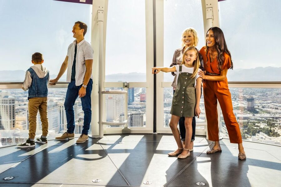 Las Vegas Strip: The High Roller at The LINQ Ticket - The view from the top and what you can identify