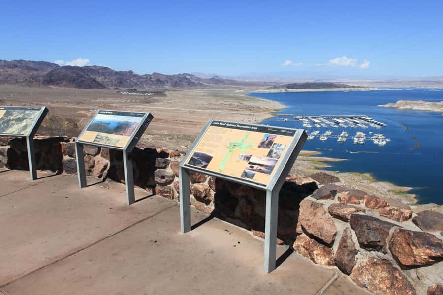 Las Vegas to Hoover Dam, The Express Experience - Lakeview Overlook opens the Boulder Basin view
