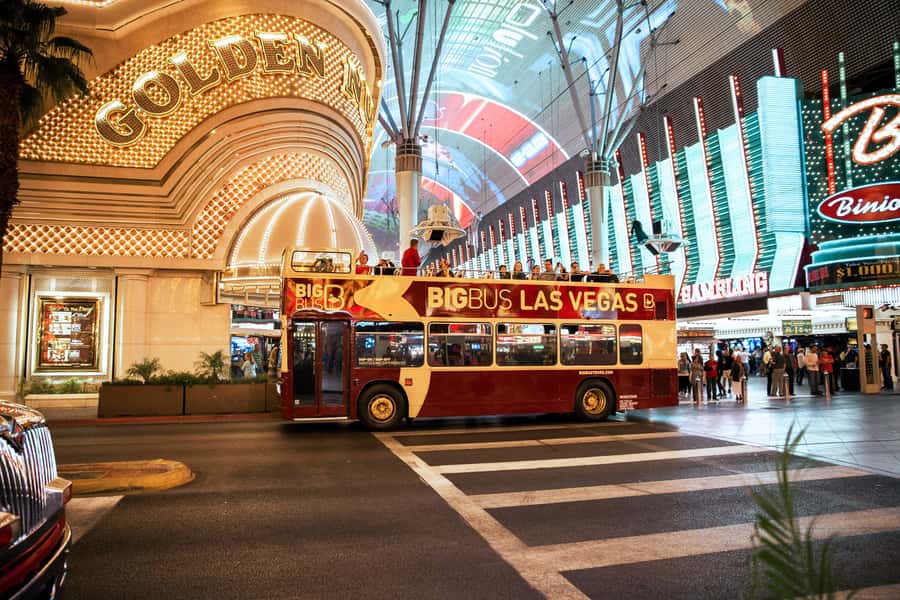 Las Vegas: Vegas After Dark Night Tour with Free Drink (21+) - The open-top ride from MGM Grand
