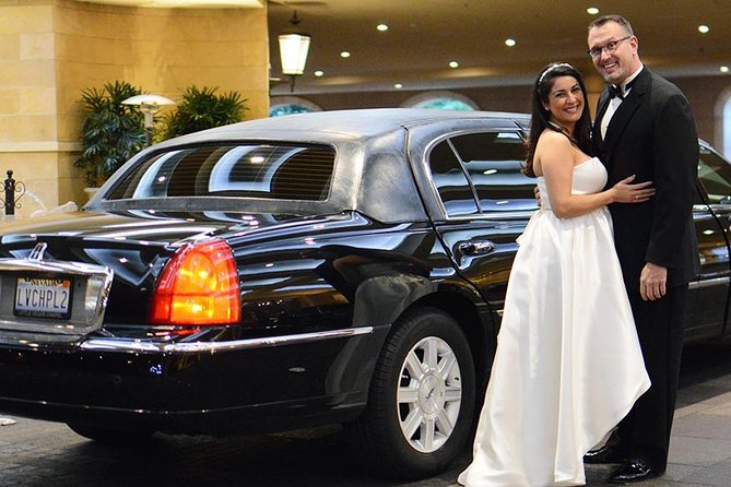 Las Vegas Wedding at The Little Vegas Chapel including Limousine Transportation - Photos, video, and the keepsake value