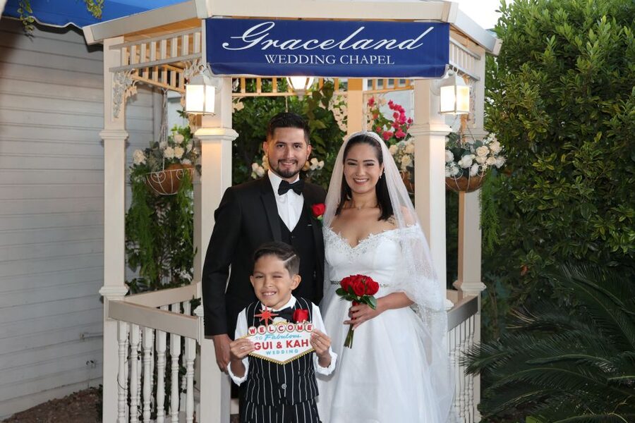 Las Vegas: Wedding or Vow Renewal at Graceland Chapel - Photography, video, and the livestream