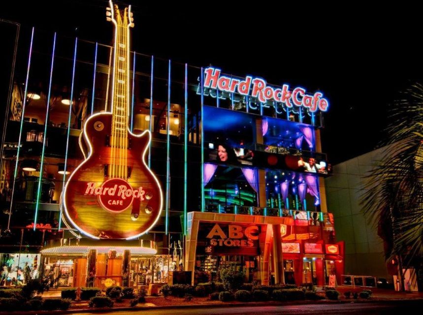 Meal at Hard Rock Las Vegas on the Las Vegas Strip - The Acoustic Rock menu: the simpler choice