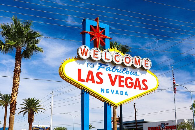Movie Themed Wedding or Vow Renewal at Las Vegas Sign - Saying your vows behind the sign