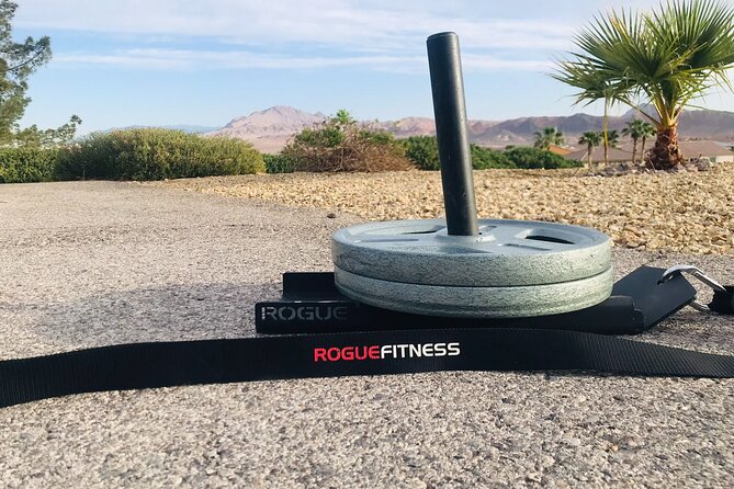 Outdoor Obstacle Course with Scenic Vegas Skyline in Henderson - The quarter-mile overlook and the weight sleds