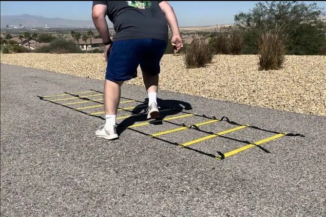 Outdoor Obstacle Course with Scenic Vegas Skyline in Henderson - Fifty feet of battling ropes