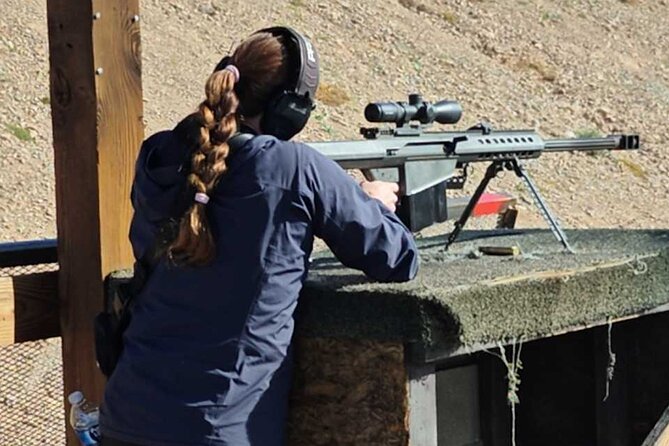 Outdoor Shooting Experience with Transfer and Lunch in Las Vegas - The Desert Storm range setup