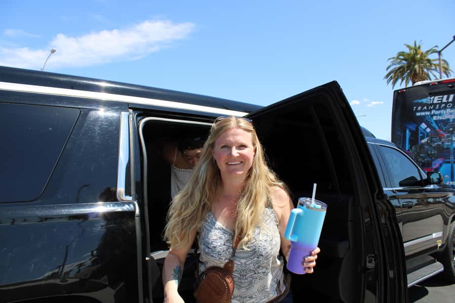 Private Limo 2.5hr Tour of Vegas with Champagne - The Sphere gives the route a modern landmark