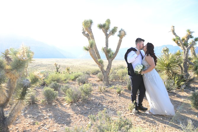 Red Rock Canyon Wedding by Private Limousine - Flowers, Champagne, and the small details