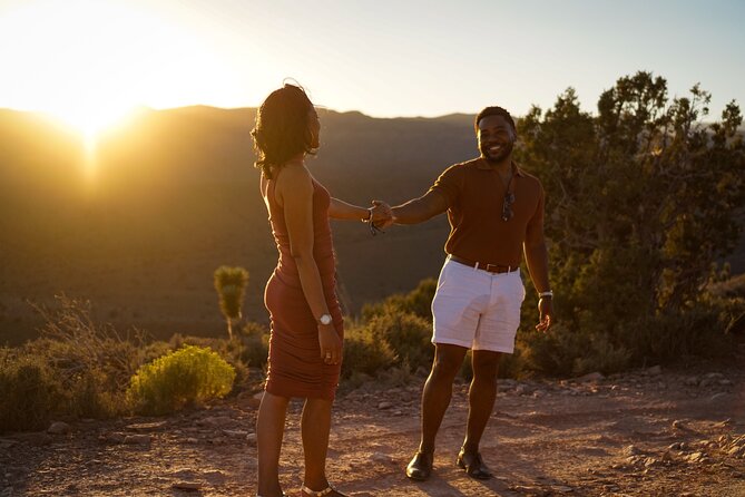 Romantic Picnic Date Night in the Las Vegas Mountains - Sunset, city lights, and a cooler evening