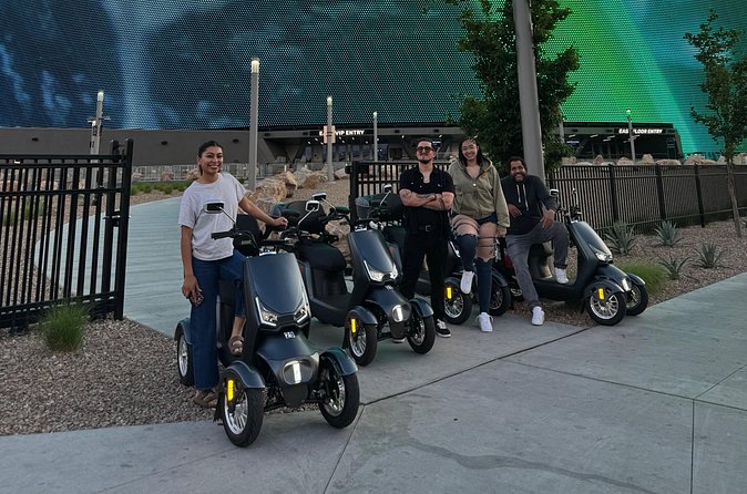 Scooter Tour of the Las Vegas Strip - Bellagio gives the evening its main pause