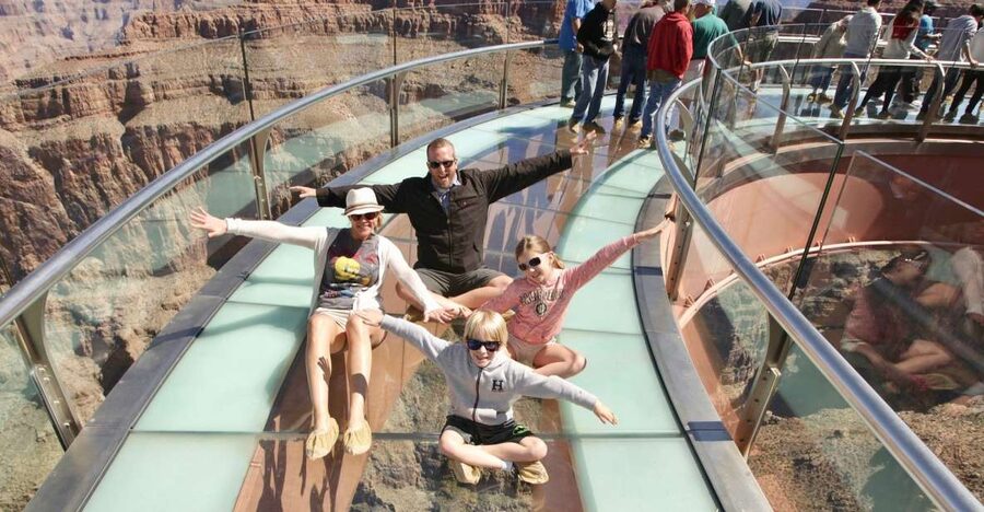 Small Group Grand Canyon West Rim, Skywalk & Hoover Dam Tour - Guano Point delivers the big photo views
