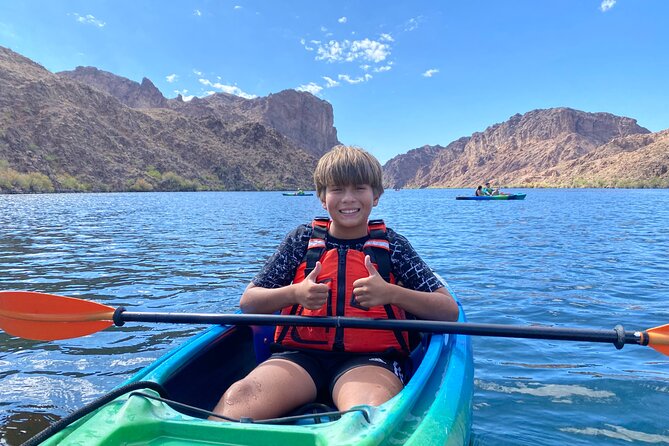 Small Group Guided Colorado River & Emerald Cave Kayak Tour - From Las Vegas lights to Willow Beach cliffs