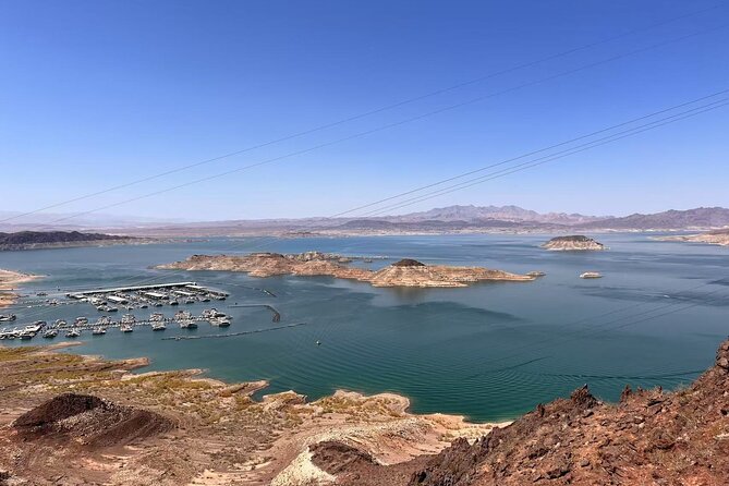 Small Group Max 12 Hoover Dam, 7 Magic Mt. Half Day Express Tour - Lake Mead Overlook and wide desert views