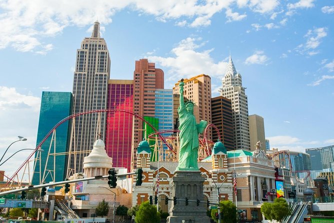 The Big Apple Coaster at New York New York Hotel and Casino - Big Apple Coaster highlights