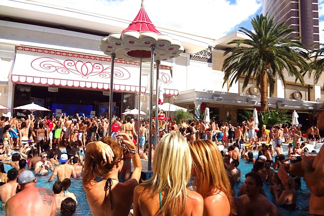 Vegas Pool Party Crawl by Party Bus w/ EZ Entry & Free Drinks - What the $59 price really covers