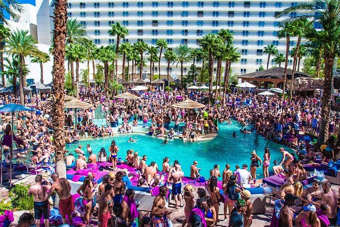 Vegas Pool Party Crawl by Party Bus w/ EZ Entry & Free Drinks - Starting at Daylight Beach Club at Mandalay Bay
