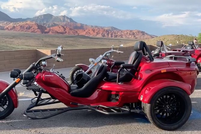 Vegas Strip and Red Rock Canyon Guided Trike or Slingshot Tour - Price, meeting point, and timing