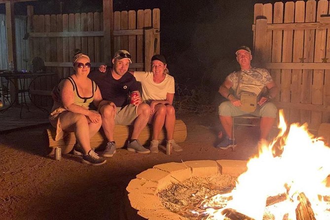 Wild West Sunset Horseback Ride with Dinner from Las Vegas - Campfire, lasso practice, and ranch extras